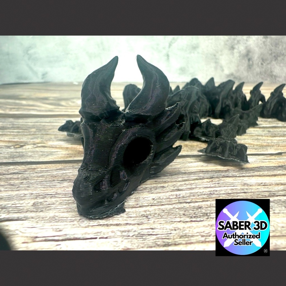 Skeleton Dragon- Articulated Fidget Toy 3D Printed- Dragon's Saber3D Auth Seller